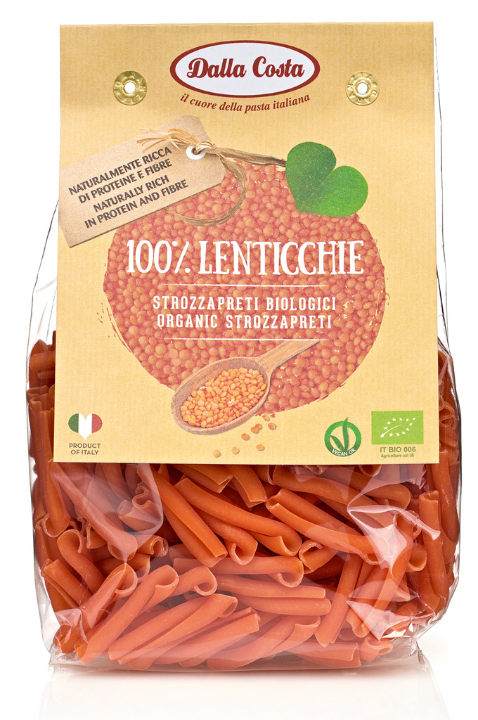 1-42130 Bio Strozzapreti čočkové 250g