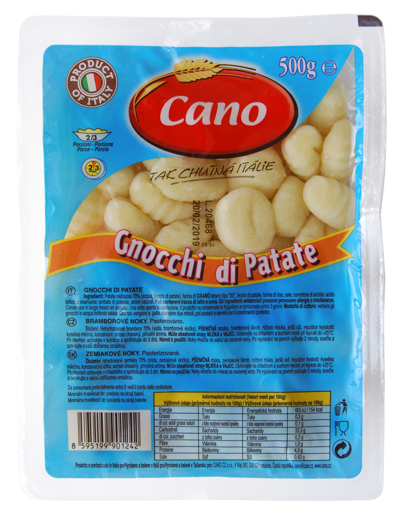 1-10049 Bramborové gnocchi CANO 500g