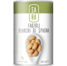 Fazole bílé Spagna v nálevu SARÁ 400g