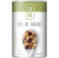 Mix fazolí s cizrnou v nálevu SARÁ 400g