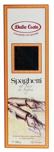 Spaghetti seppia - černé sépiové špagety DALLA COSTA 500g