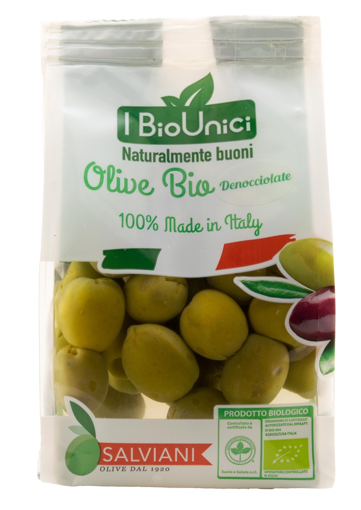 5-11009 Bio zelené olivy bez pecky SALVIANI 350g_2
