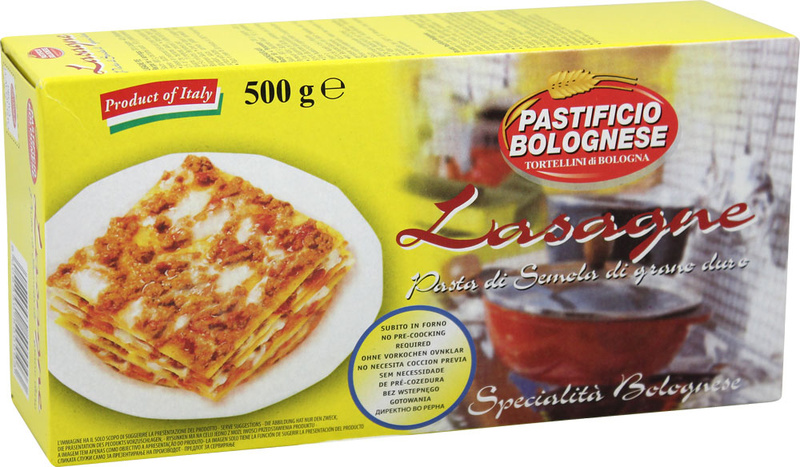 Lasagne - semolinové lasaně rovné PASTIFICIO BOLOGNESE 500g