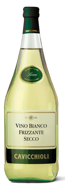 Vino Frizzante Bianco secco - suché CAVICCHIOLI 1,5l
