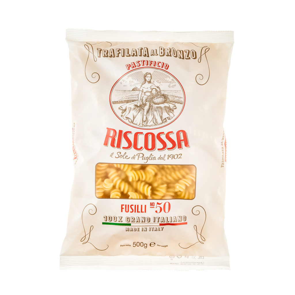 1-32250 Fusilli vřetena 100% Italia bronzo RISCOSSA 500g