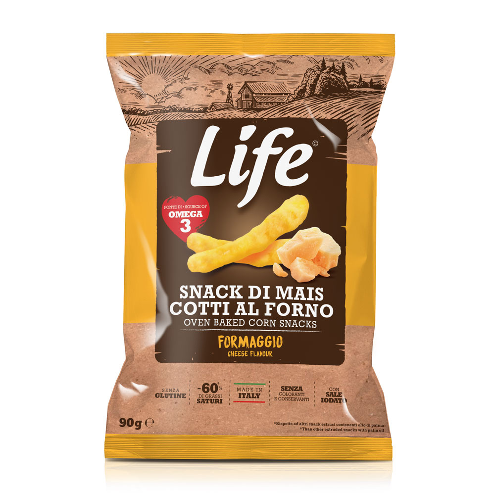 9-70013 Kukuřičné hranolky sýrové LIFE  90g
