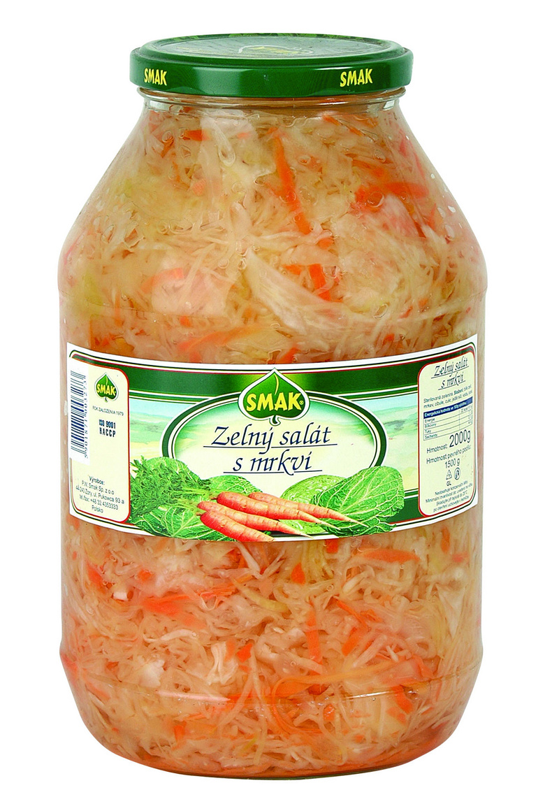 Zelný salát s mrkví ve sladkokyselém nálevu SMAK 1550g