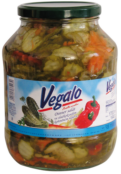 Dinner zeleninový salát ve sladkokyselém nálevu VEGALO 1640g