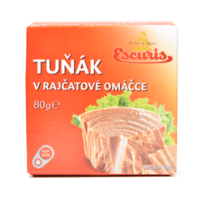 Tuňák v rajčatové omáčce ESCURIS 80g