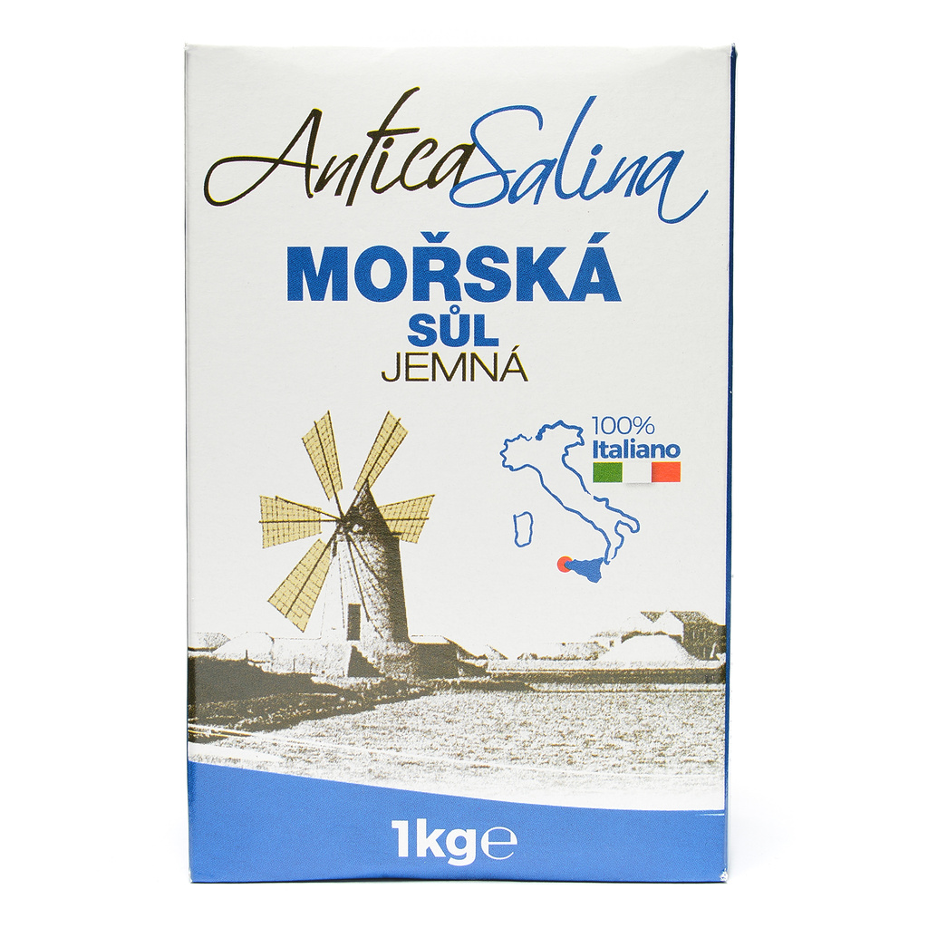 6-20009 Mořska sůl jemná ANTICA SALINA 1kg