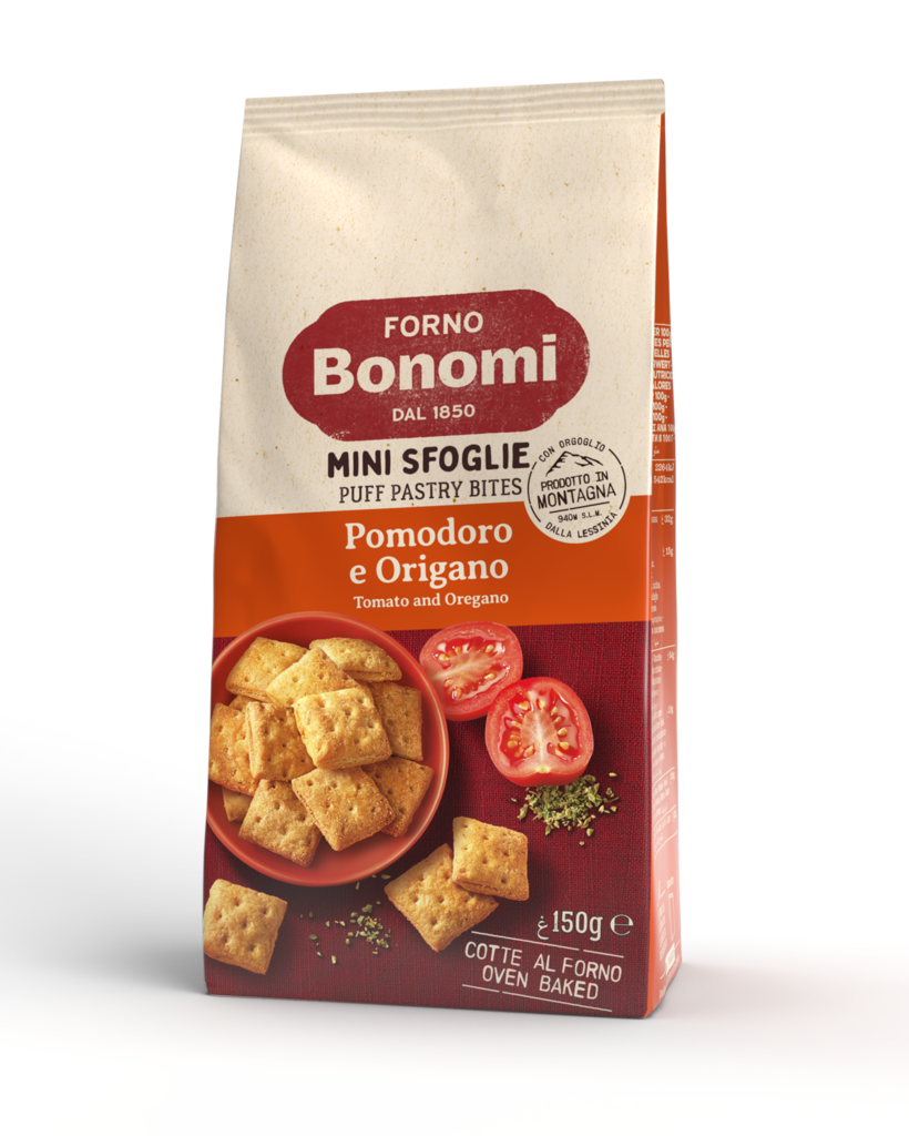 7-86026 Bonomi Mini sfoglie salati rajčata a oregáno 150g