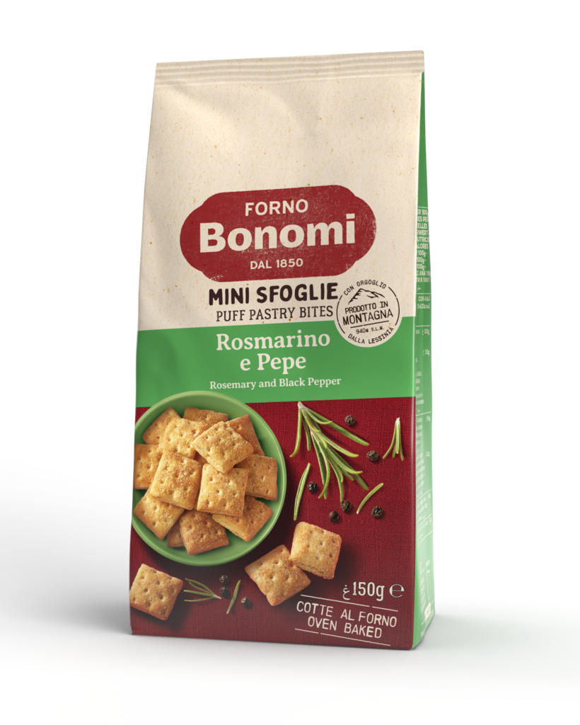 7-86024 Bonomi Mini Sfoglie salati rozmarýn a pepř 150g
