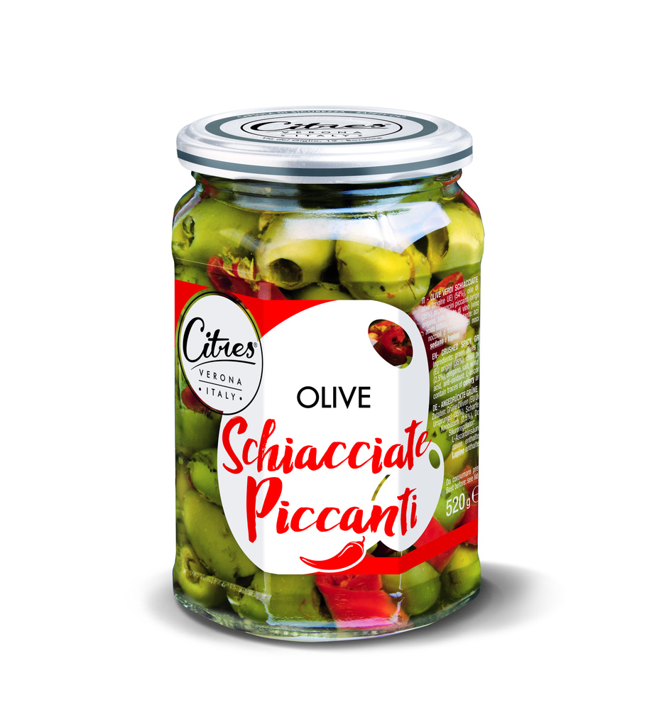 5-12029 OLIVE SCHIACCIATE PICCANTI CITRES 540g