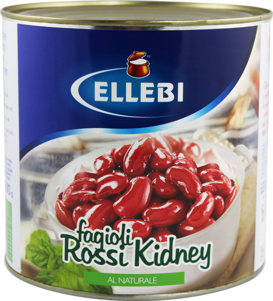 Fazole červené Red Kidney ve slaném nálevu ELLEBI 2500g