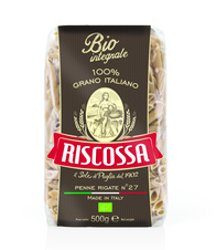 Bio celozrnné penne RISCOSSA 500g