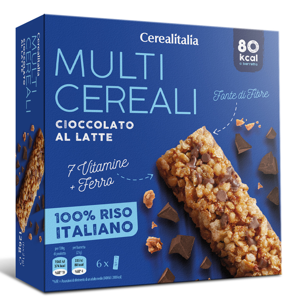 7-91110 Cereální tyčinky ml.  čokoláda CEREALITALIA 126g