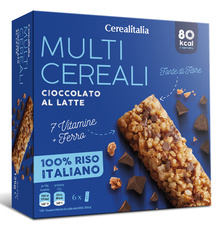 Cereální tyčinky mléčná čokoláda 126g