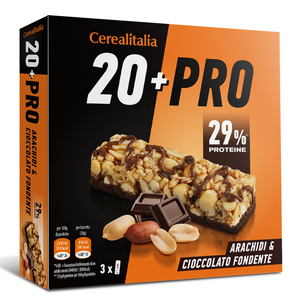 7-91118 Tyčinky 20+pro arašídyhořká čokoláda CEREALITALIA 114g