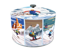 Panettone dóza Lyžaři na horách 750g