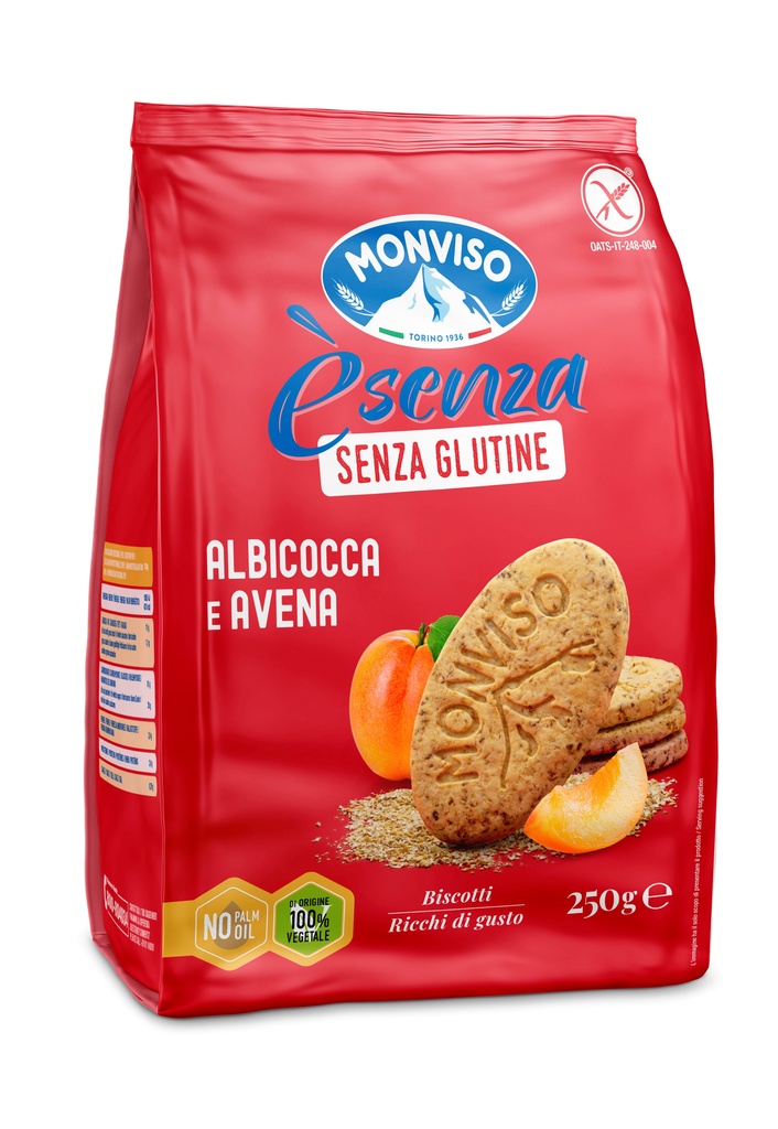 9-41007 èsenza Senza glutine Albicocca e avena 260g