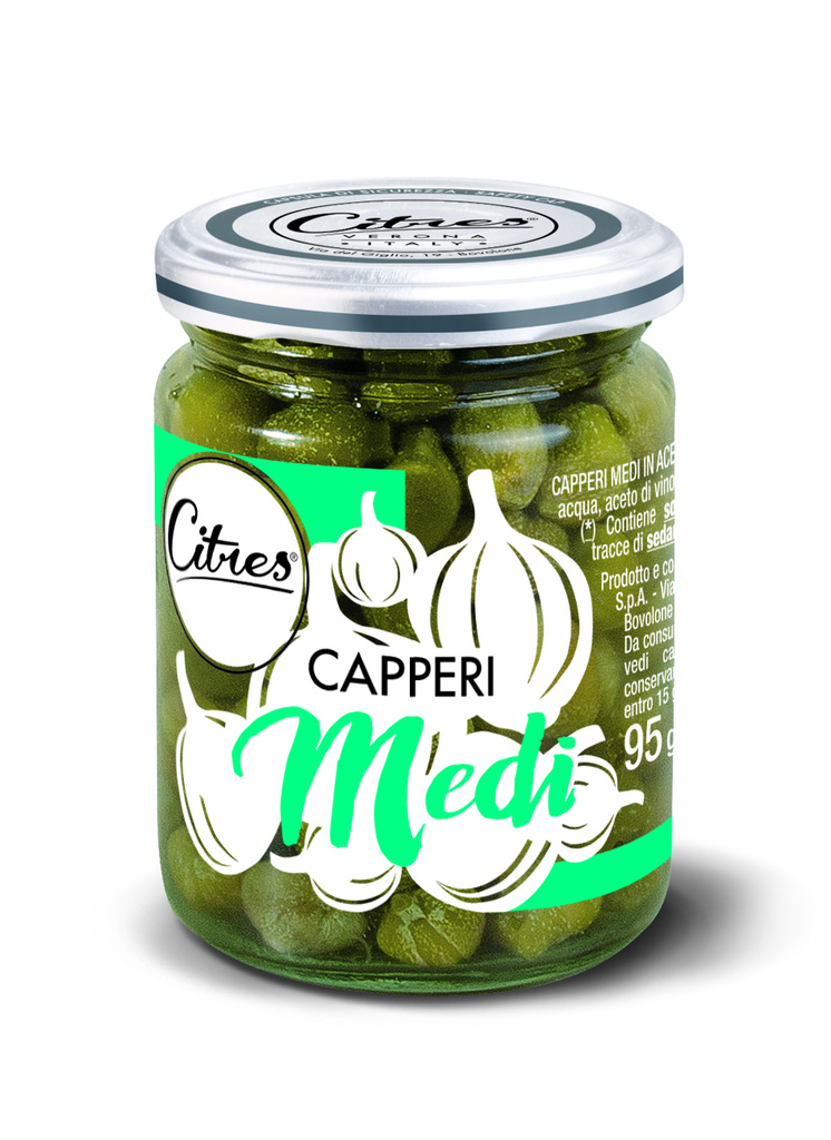 5-12048 Kapary medium ve vinném octě CITRESC 95g