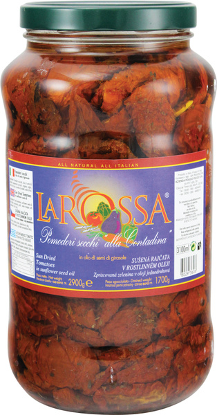 Sušená rajčata pikant ve slunečnicovém oleji LA ROSSA 2900g