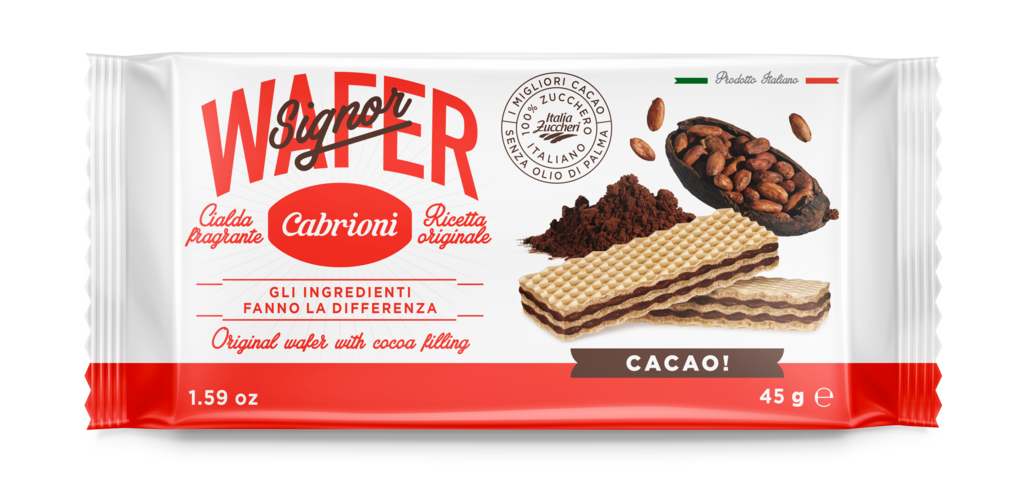 7-88001 Wafer oplatky s kakaovou náplní CABRIONI 45g