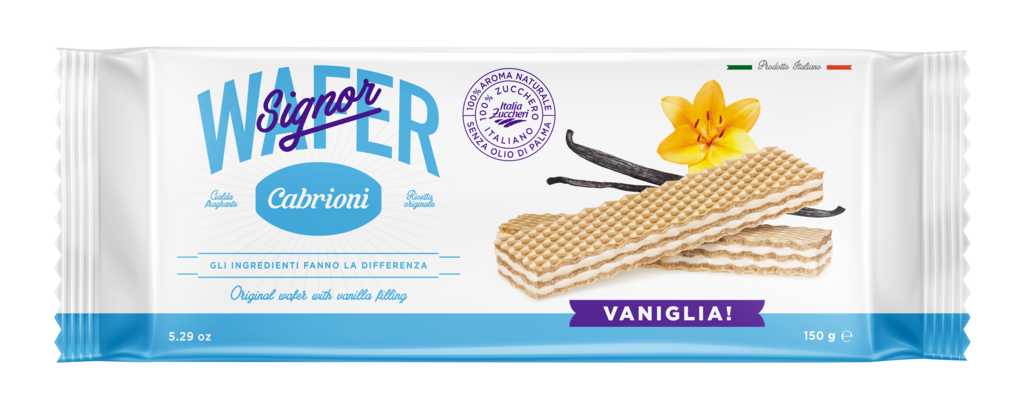 7-88006 Wafer oplatky s vanilkovou náplní CABRIONI 150g