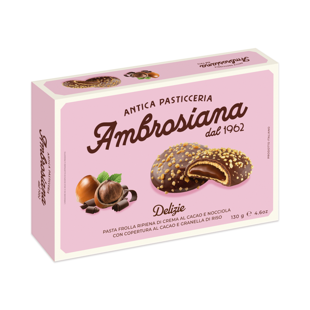 9-21001 Delizie čoko sušenky lískoříškový krém AMBROSIANA 130g_2024