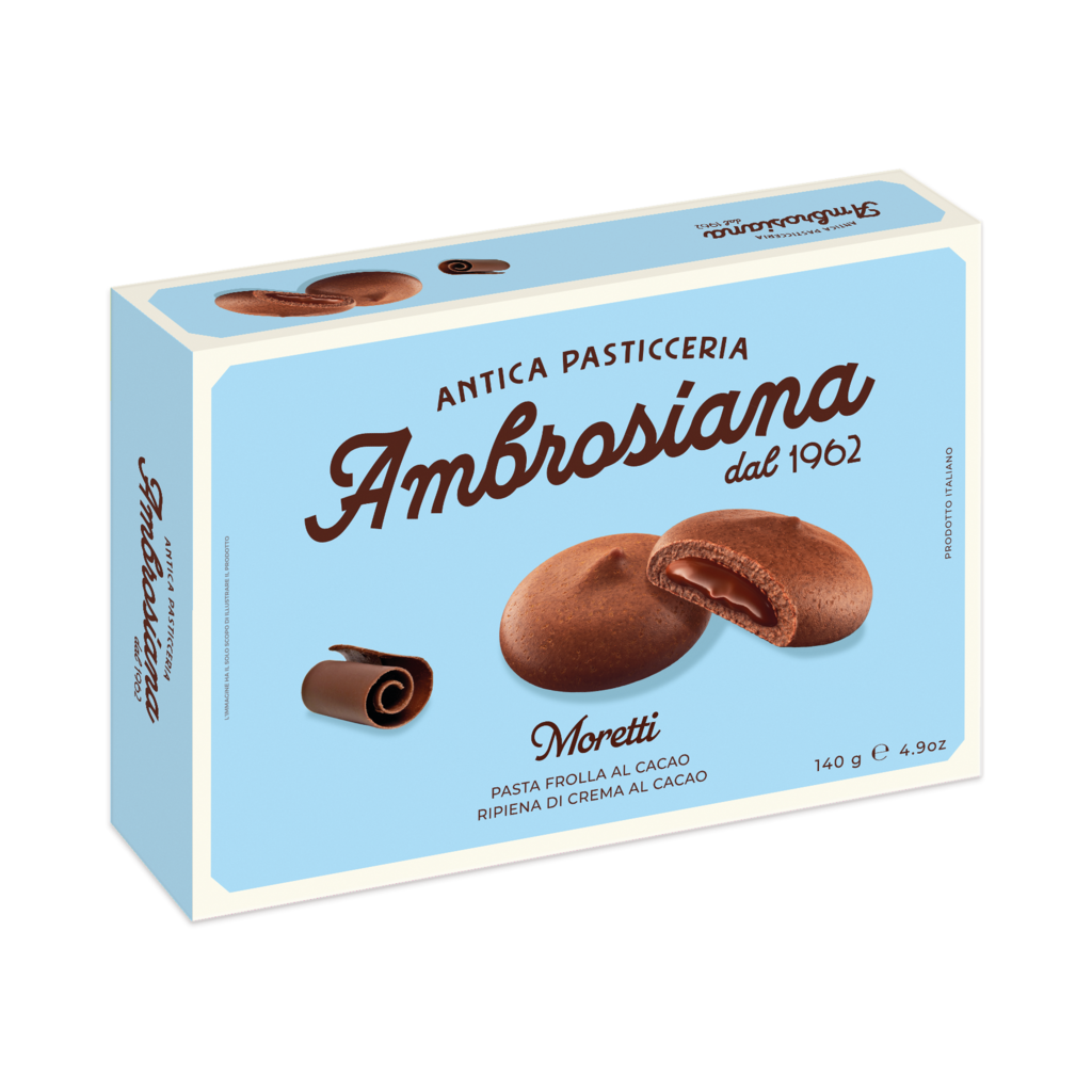 9-21005 Moretti kakaové sušenky kakaový krém AMBROSIANA 140g