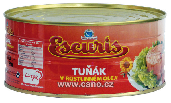 Tuňák v rostlinném oleji ESCURIS 1kg