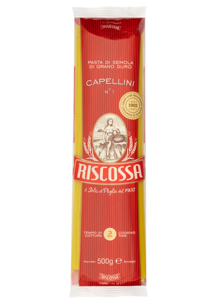 1-20001 Capellini 3 minutové špagety RISCOSSA 500g