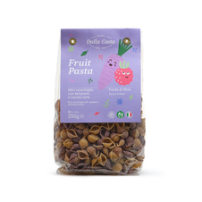 Mini Conchiglie maliny&černá mrkev barevné těstoviny 250g 
