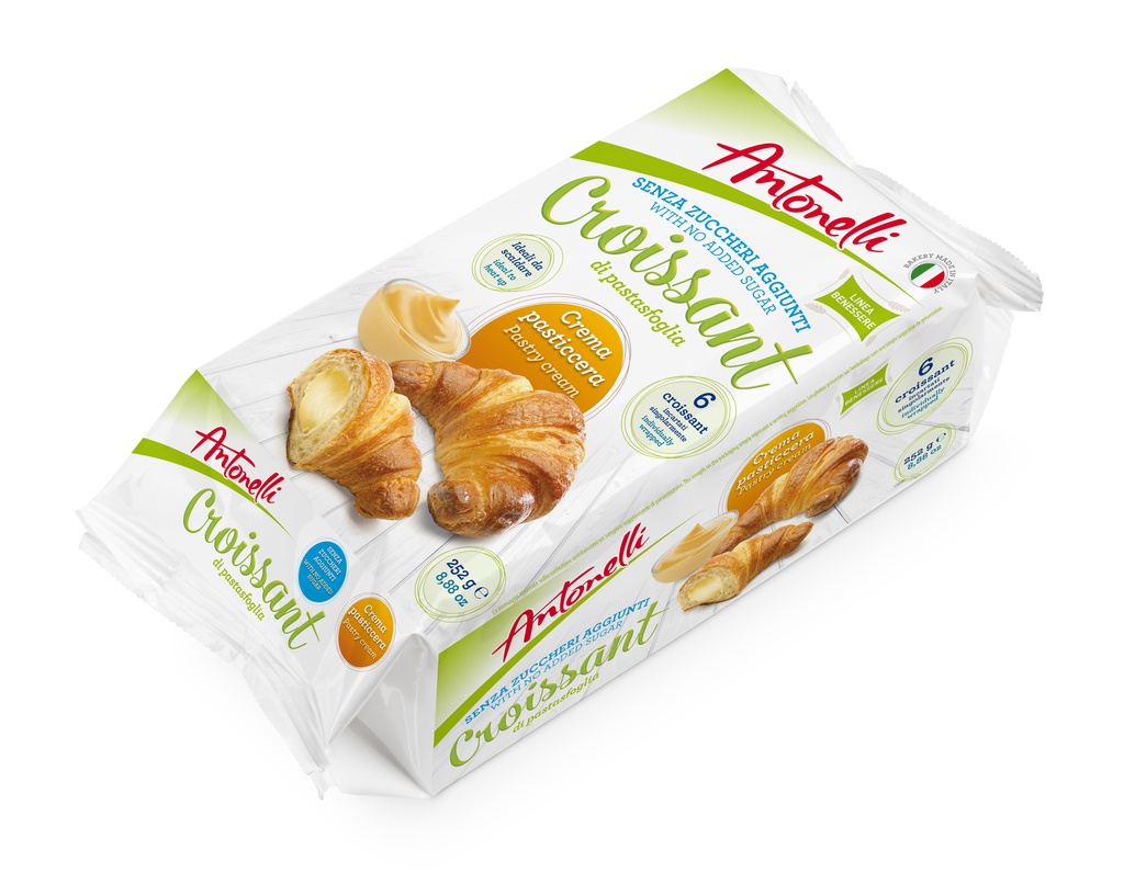 8-80045 ANTONELLI - Croissant Crema senza zucchero x 6