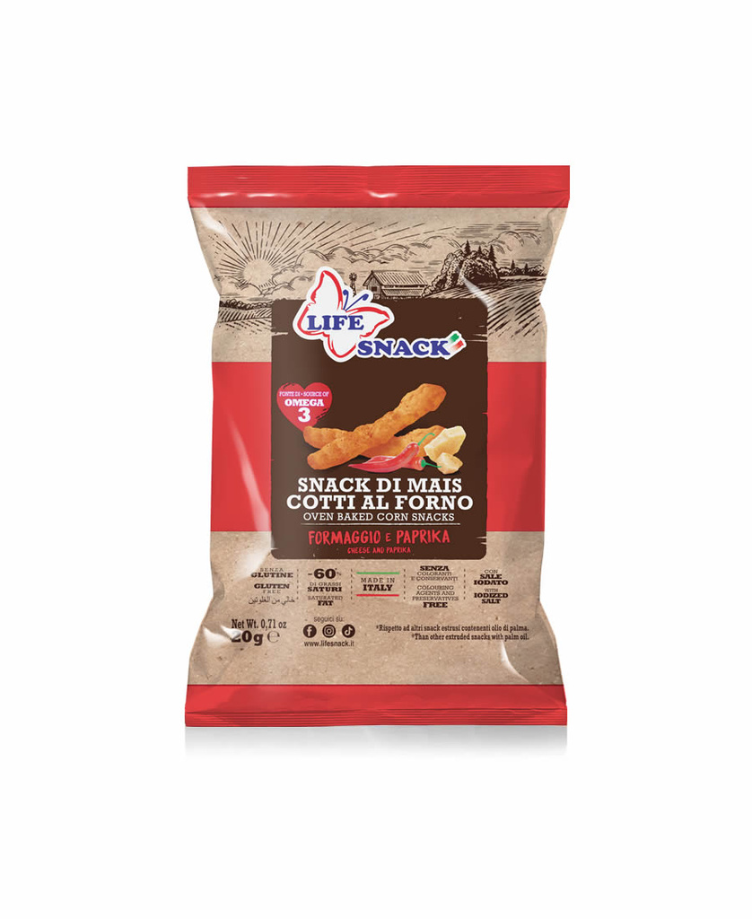 9-70019 Kukuřičné hranolky paprika a sýr 20g