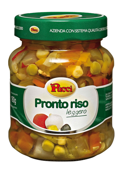 Pronto riso - mix zeleniny na italský rýžový salát ve slaném nálevu PUCCI 300g