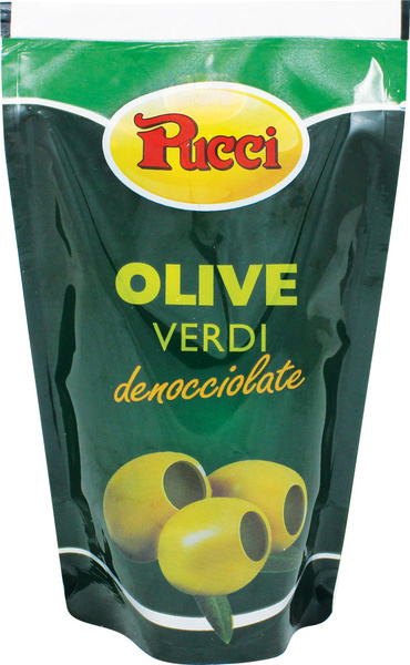 Zelené olivy bez pecky ve slaném nálevu PUCCI 170g