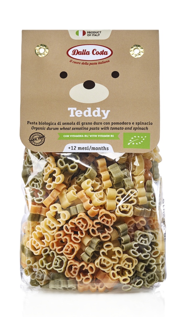 1-42134 Bio Teddy barevné těstoviny Dalla Costa 200g