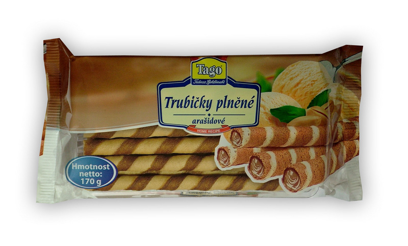 Trubičky plněné arašídovým krémem TAGO 170g