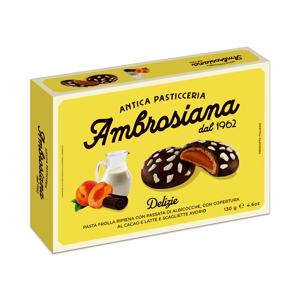 9-21009 Delizie albicocca sušenky meruňková náplň AMBROSIANA130g