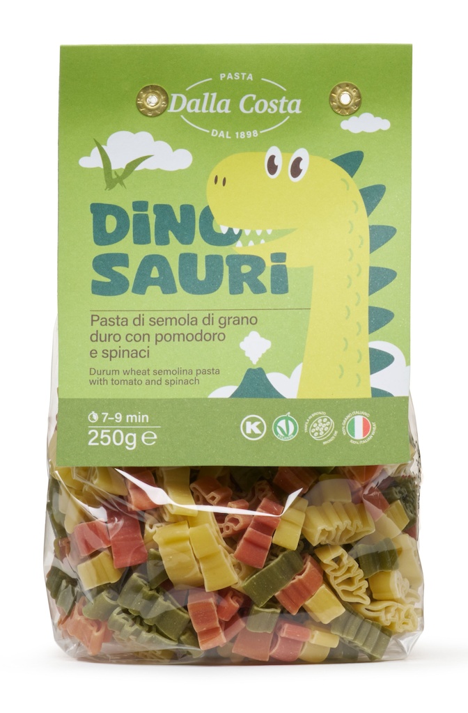 1-42145 Dinosauri těstoviny tricolore 250g