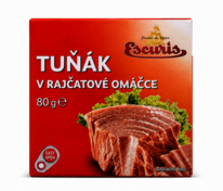 Tuňák v rajčatové omáčce ESCURIS 80g
