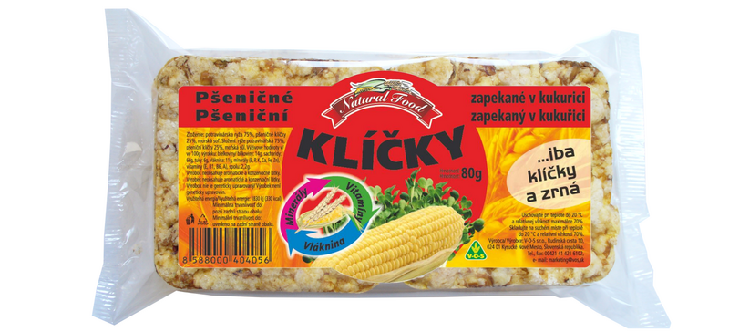 Pšeničné klíčky zapékané v kukuřici NATURAL FOOD 80g