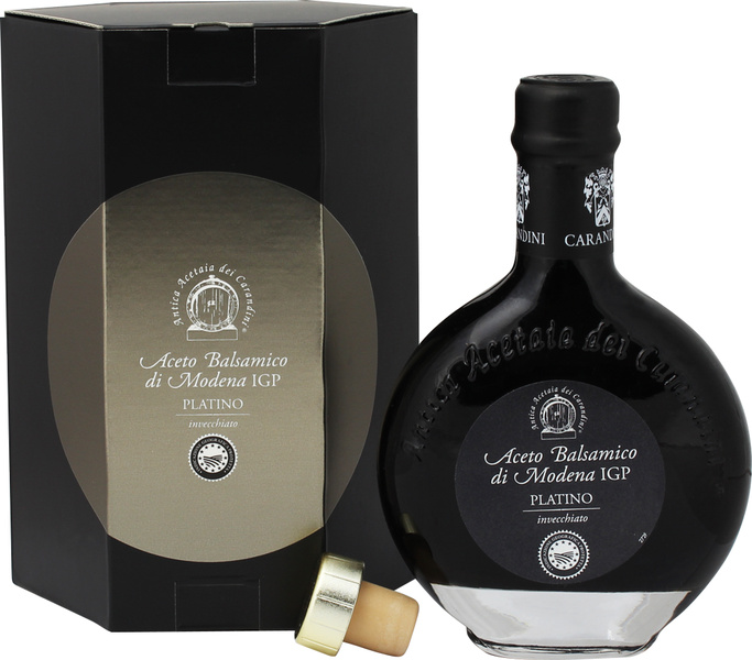 Balzamikový ocet (balsamico) z Modeny IGP Invecchiato Platino CARANDINI 250 ml