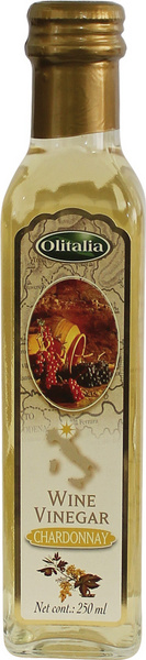 Vinný ocet bílý Chardonnay OLITALIA 250ml