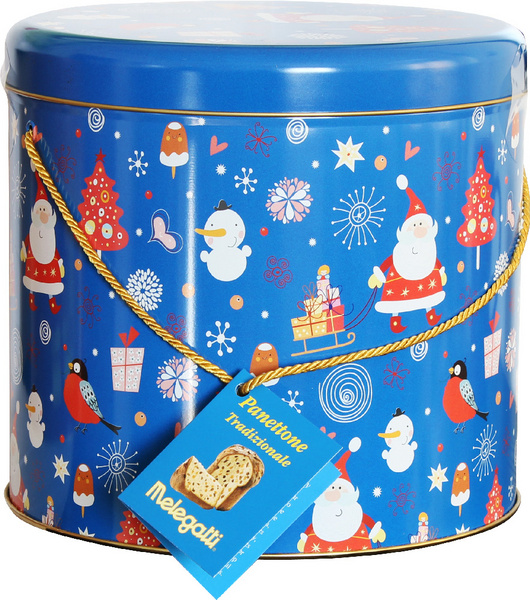 Panettone v modré dóze MELEGATTI 750g