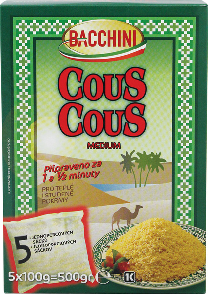 Kuskus ve varných sáčcích BACCHINI 5 x100g