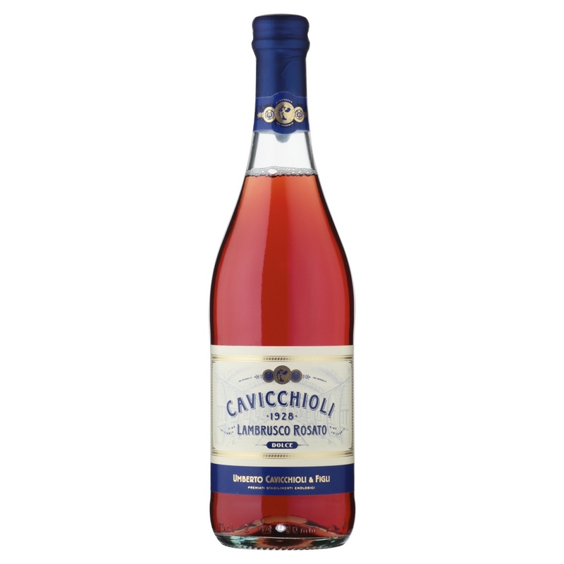 Lambrusco dell´ Emilia Rosato dolce/sladké I.G.T. CAVICCHIOLI 0,75l 