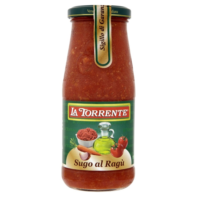 Sugo al Ragú - rajčatová omáčka s mletým masem LA TORRENTE 360g