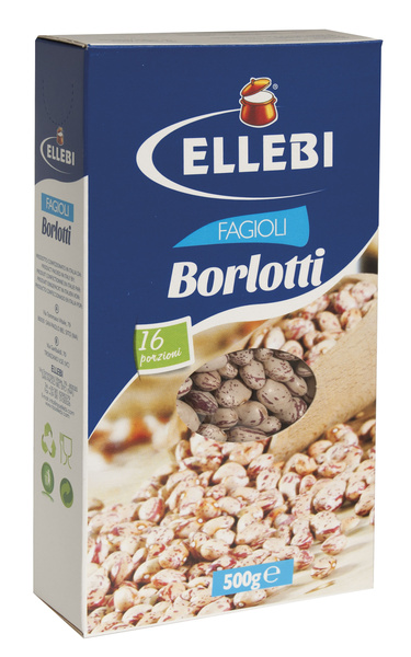 Suché fazole Borlotti ELLEBI 500g 